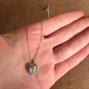 Silver Heart Pendant Necklace